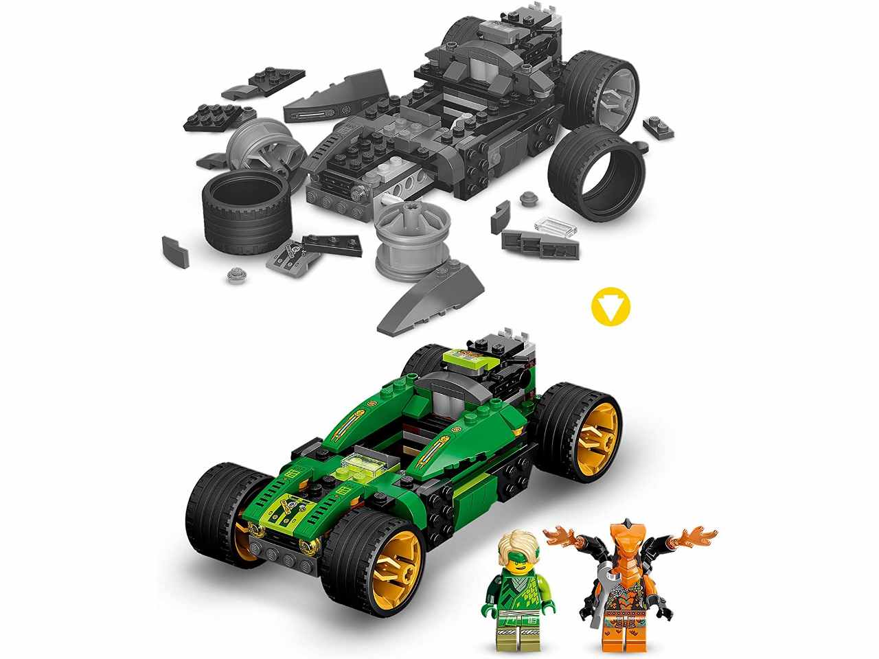 Lego ninjago auto da corsa di lloyd 71763
