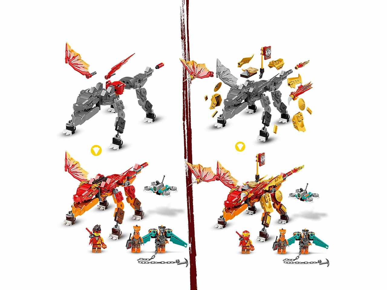 Lego ninjago dragone del fuoco 71762