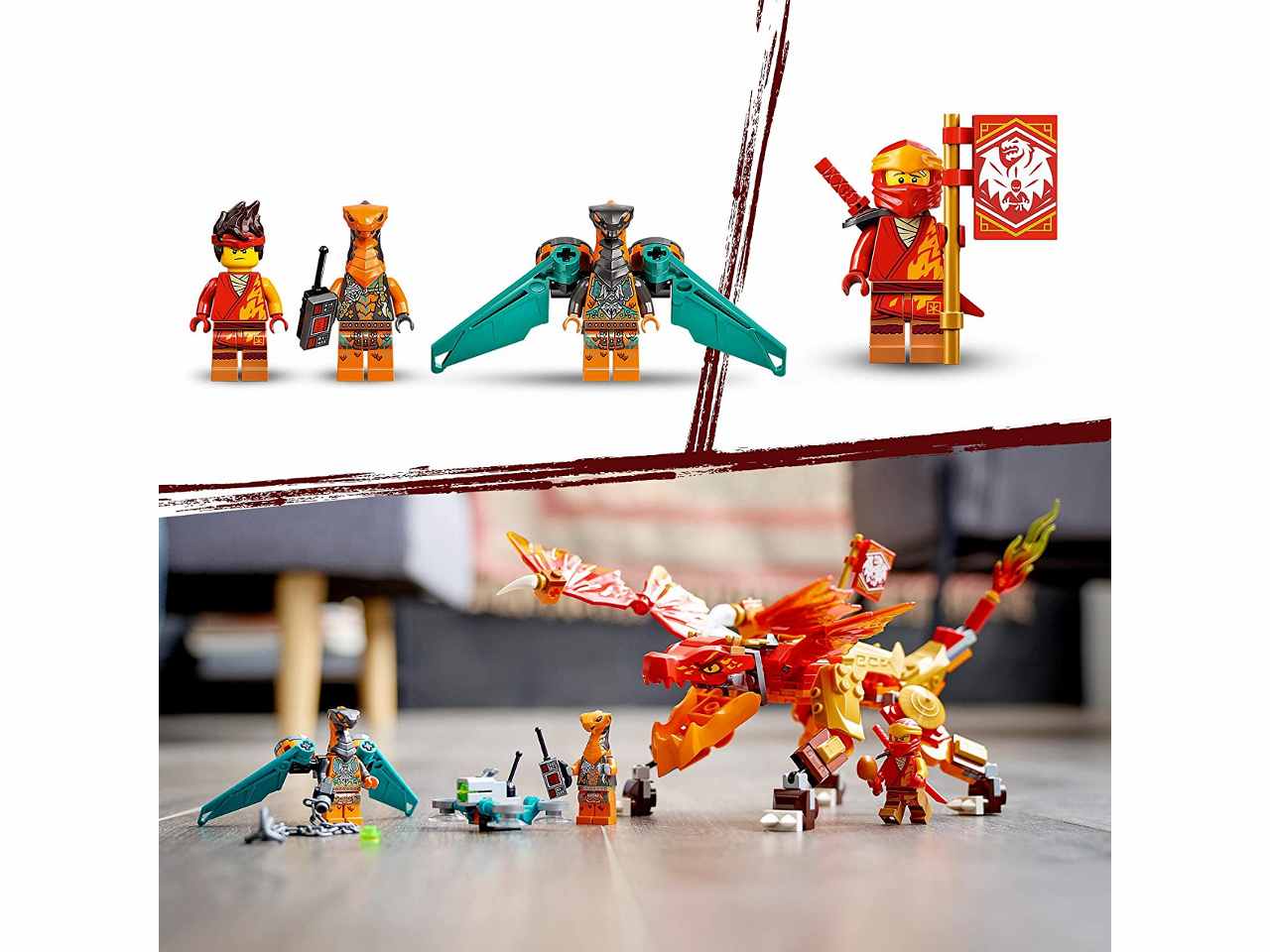 Lego ninjago dragone del fuoco 71762
