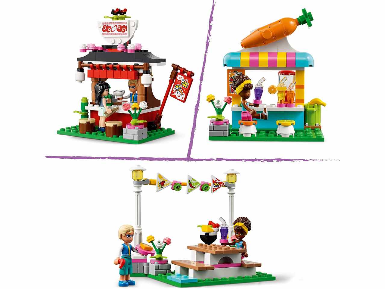 Lego friends il merc.dello street food 41701