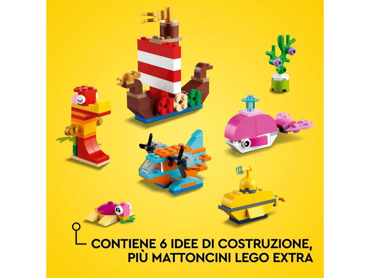 Lego divertimento creativo sulloceano.