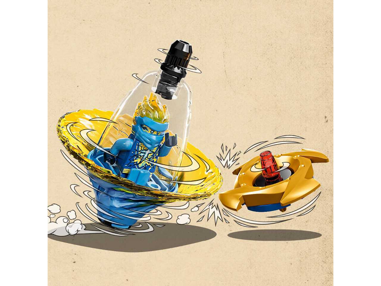 Lego addestramento ninja di spinjitzu con jay.
