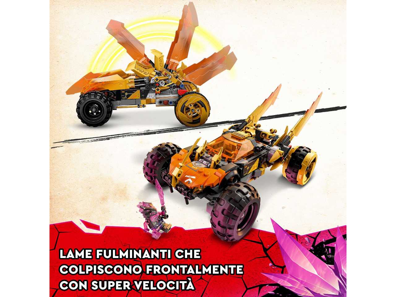 Lego ninjago fuoristrada drago di cole 71769