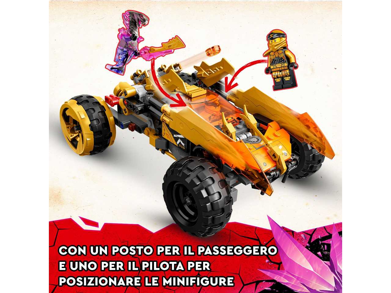 Lego ninjago fuoristrada drago di cole 71769