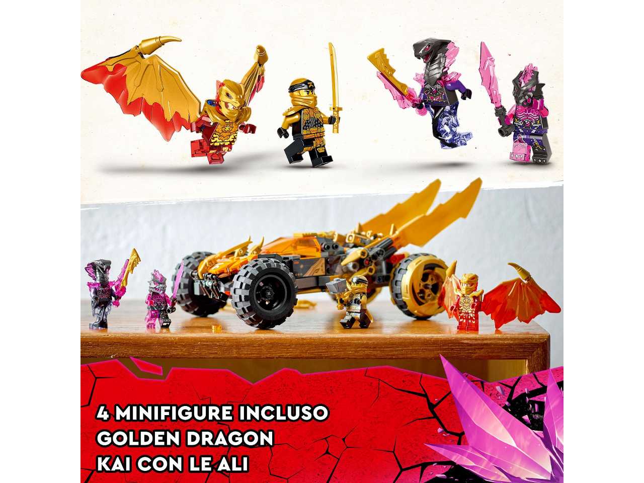 Lego ninjago fuoristrada drago di cole 71769