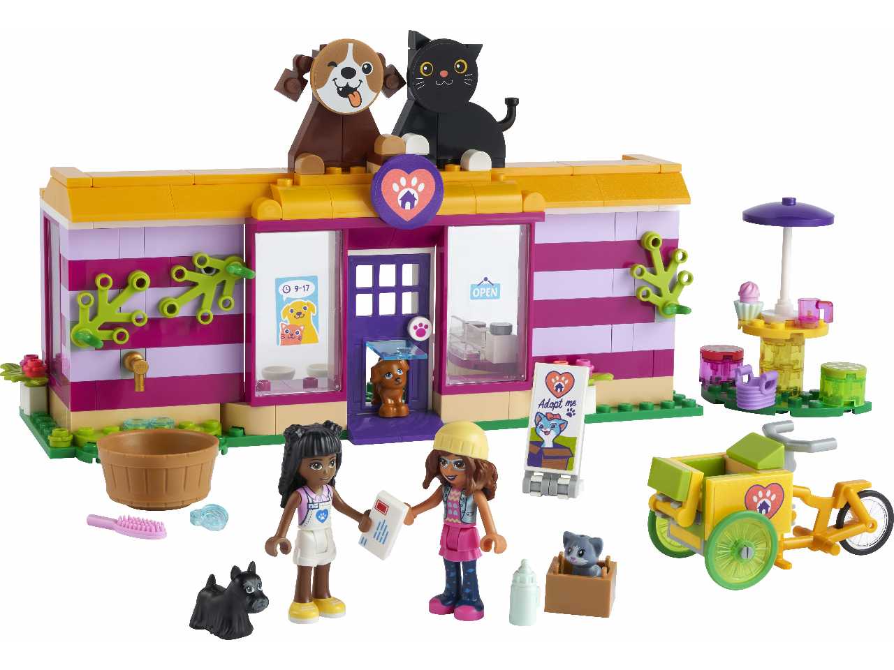 Lego il caffè di adozione dei cuccioli.