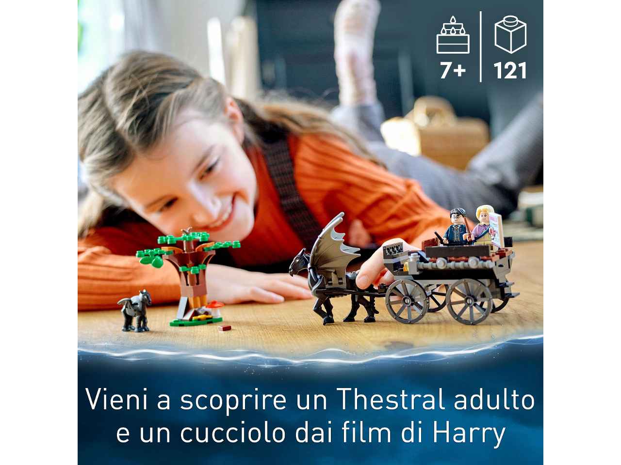 Lego harry potter thestral e carr.76400