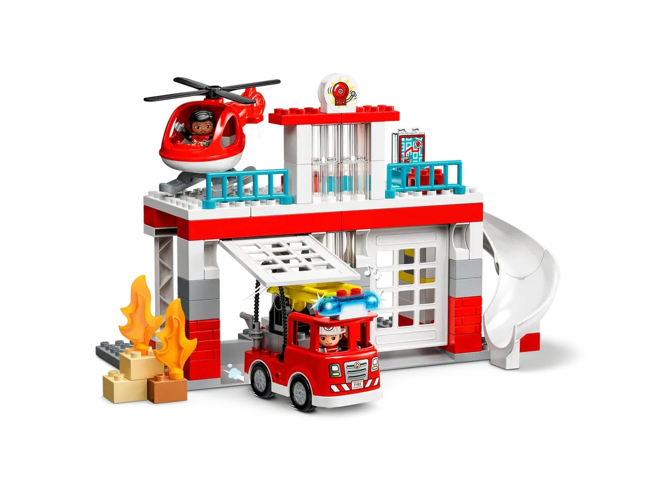 Lego Duplo Caserma Dei Pompieri ed Elicottero 10970