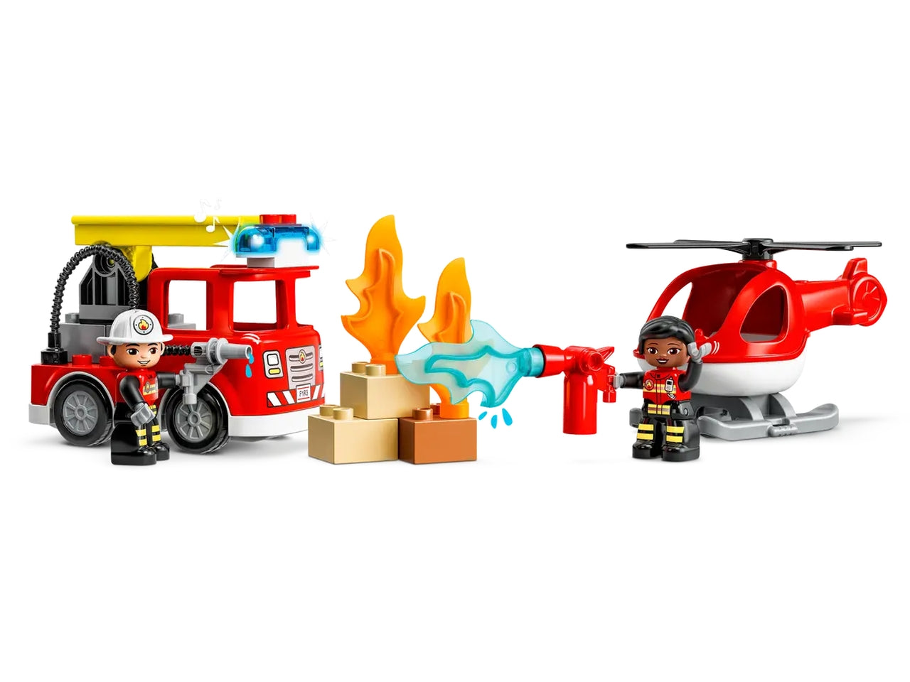 Lego Duplo Caserma Dei Pompieri ed Elicottero 10970