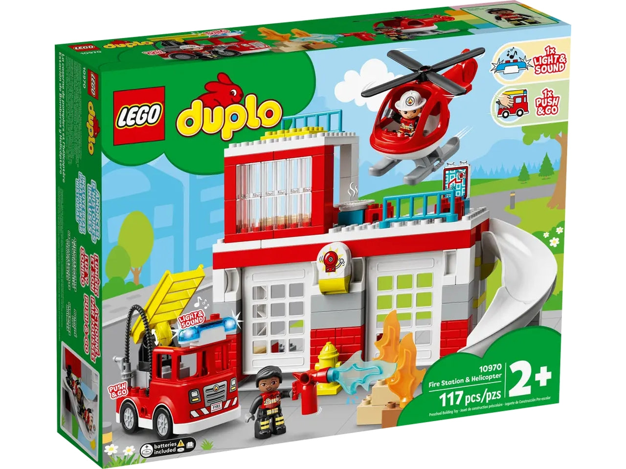 Lego Duplo Caserma Dei Pompieri ed Elicottero 10970