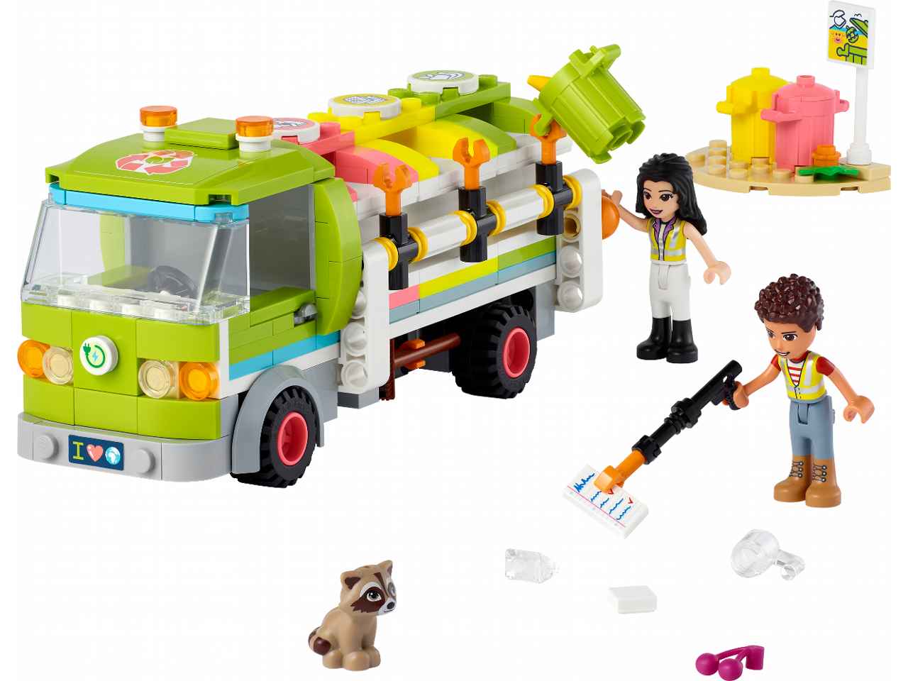 Lego friends camion riciclaggio rifiuti 41712