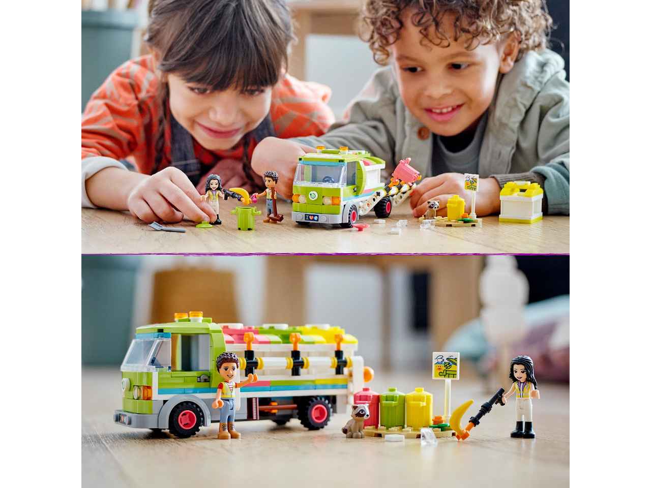 Lego friends camion riciclaggio rifiuti 41712