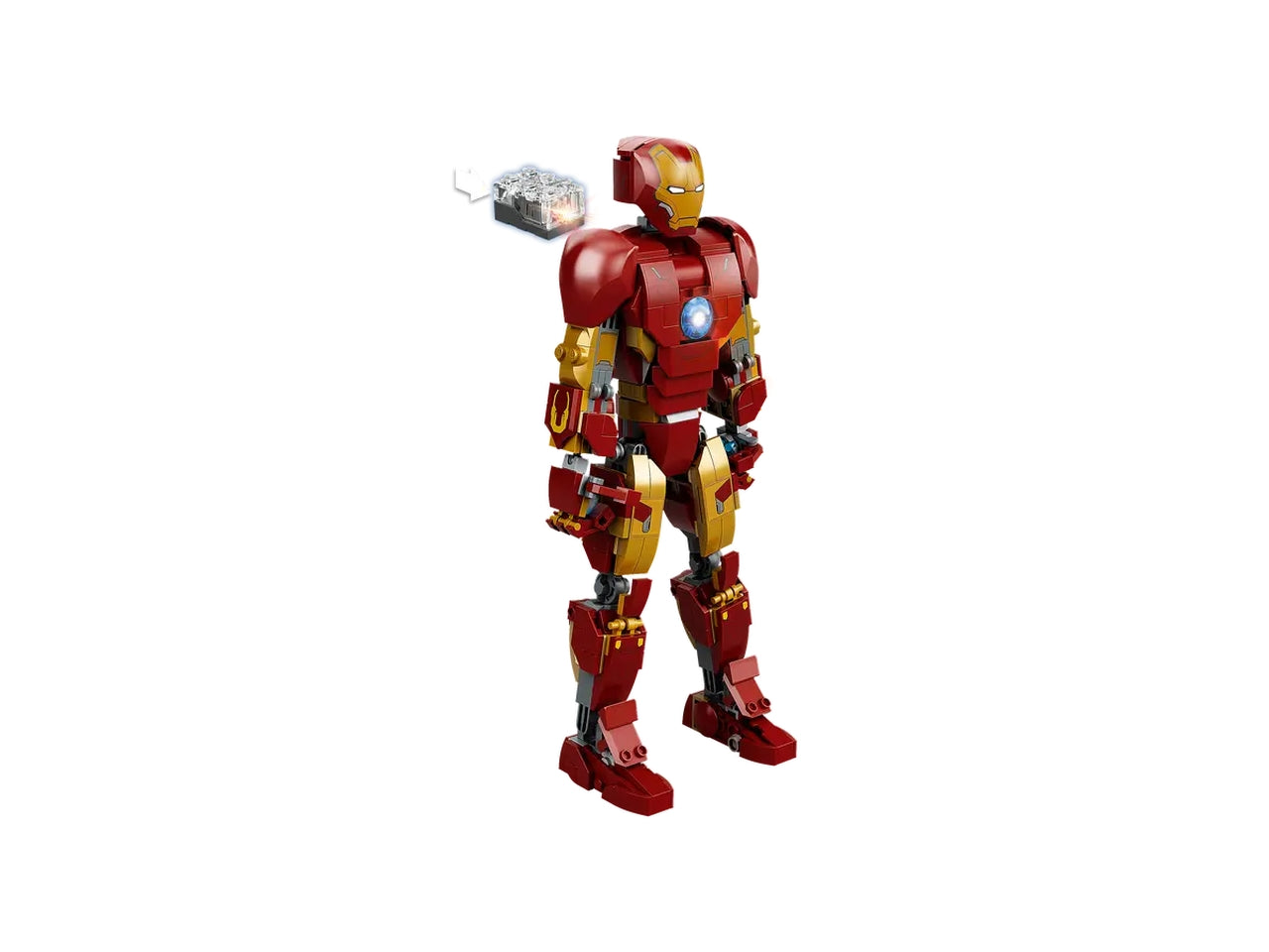 Lego personaggio di iron man.