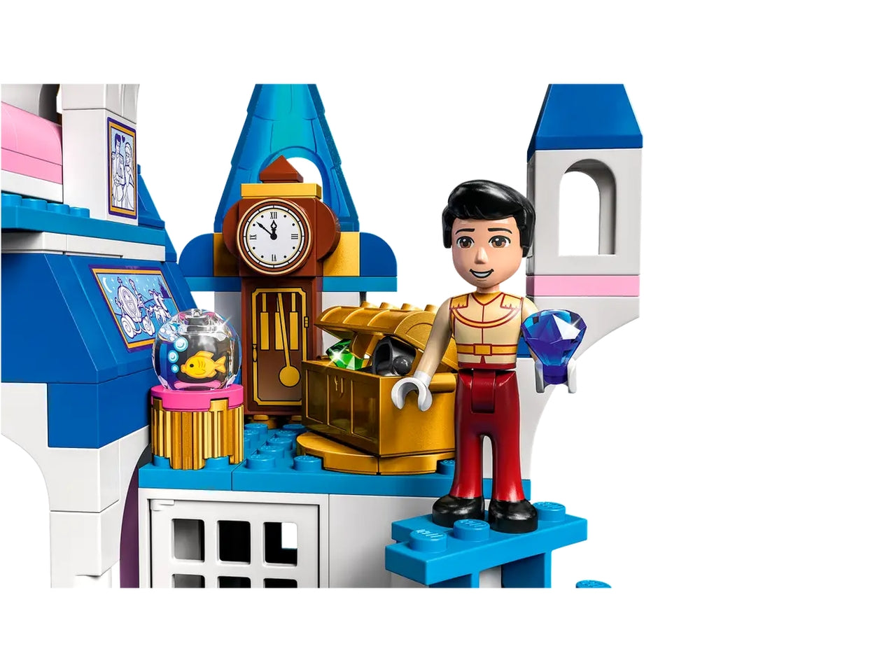 Lego Disney Princess Il Castello di Cenerentola e del Principe Azzurro 43206