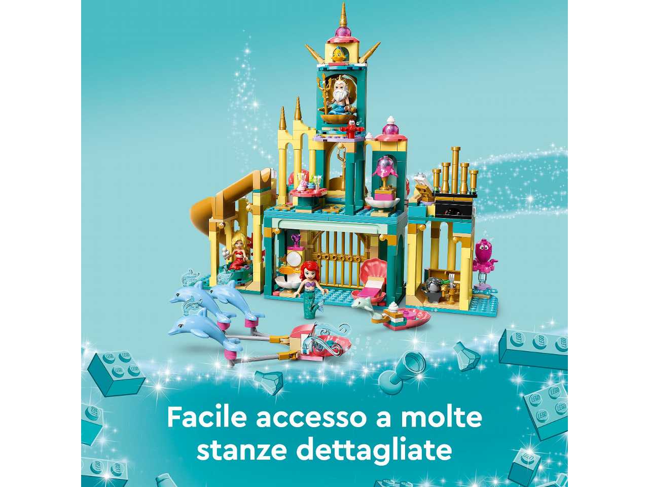 Lego il palazzo sottomarino di ariel.