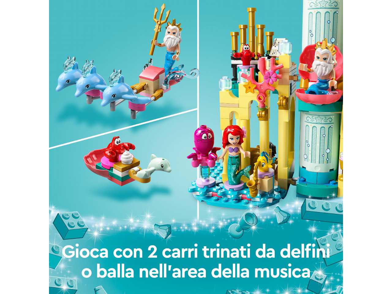 Lego il palazzo sottomarino di ariel.
