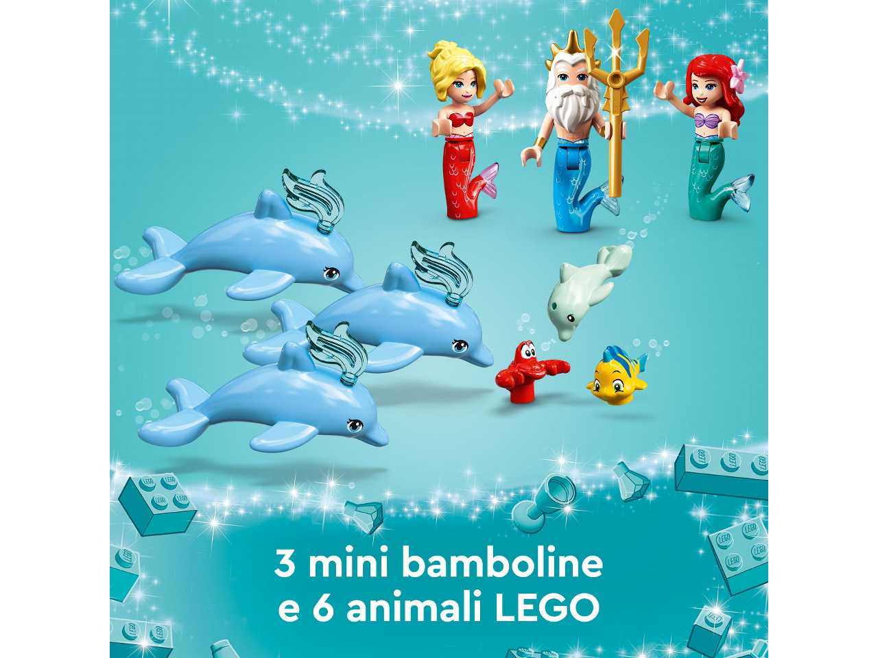 Lego il palazzo sottomarino di ariel.