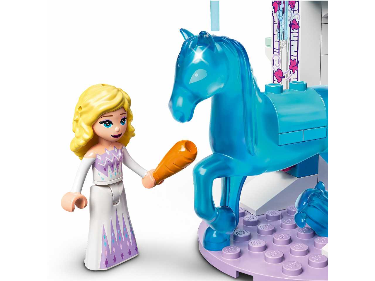 Lego elsa e la stalla di ghiaccio di nokk.