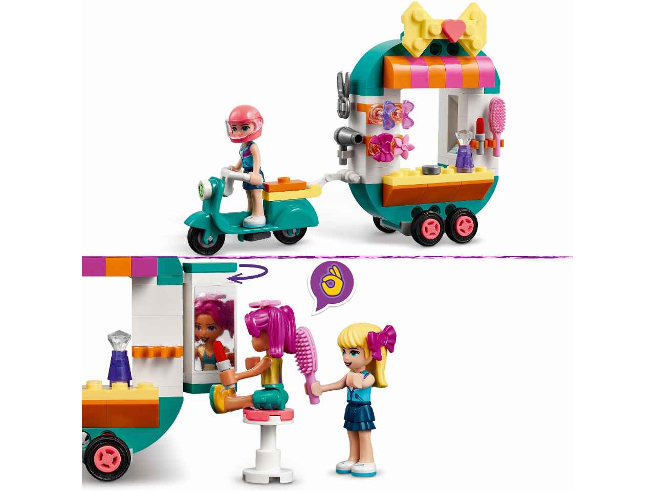 Lego friends boutique moda mobile 41719