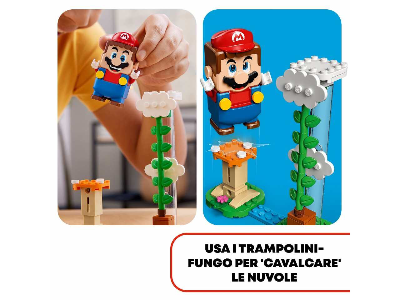 Lego super mario sfida sulle nuvole spike gigante