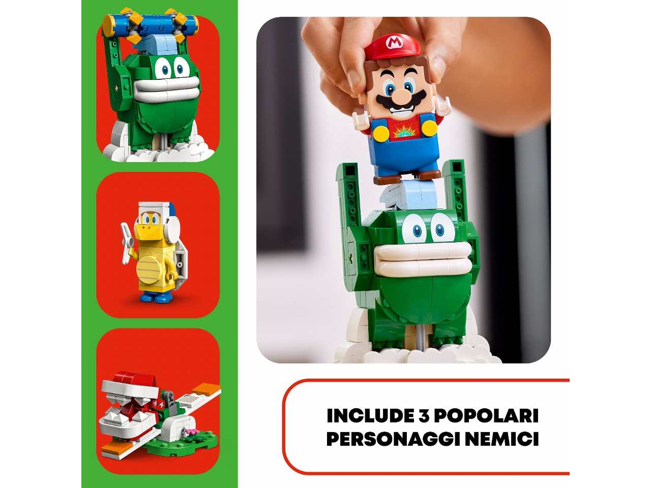 Lego super mario sfida sulle nuvole spike gigante