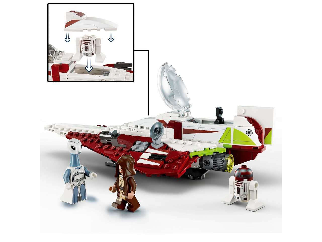 Lego star wars jedi starfighter di obi-wan kenobi