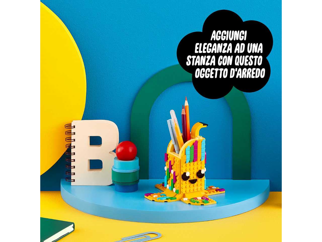 Lego simpatica banana - portapenne.
