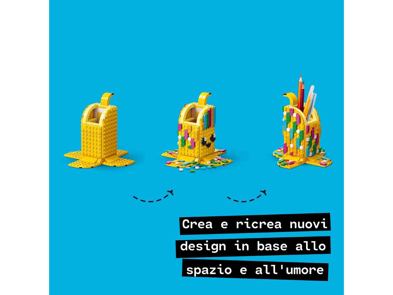 Lego simpatica banana - portapenne.