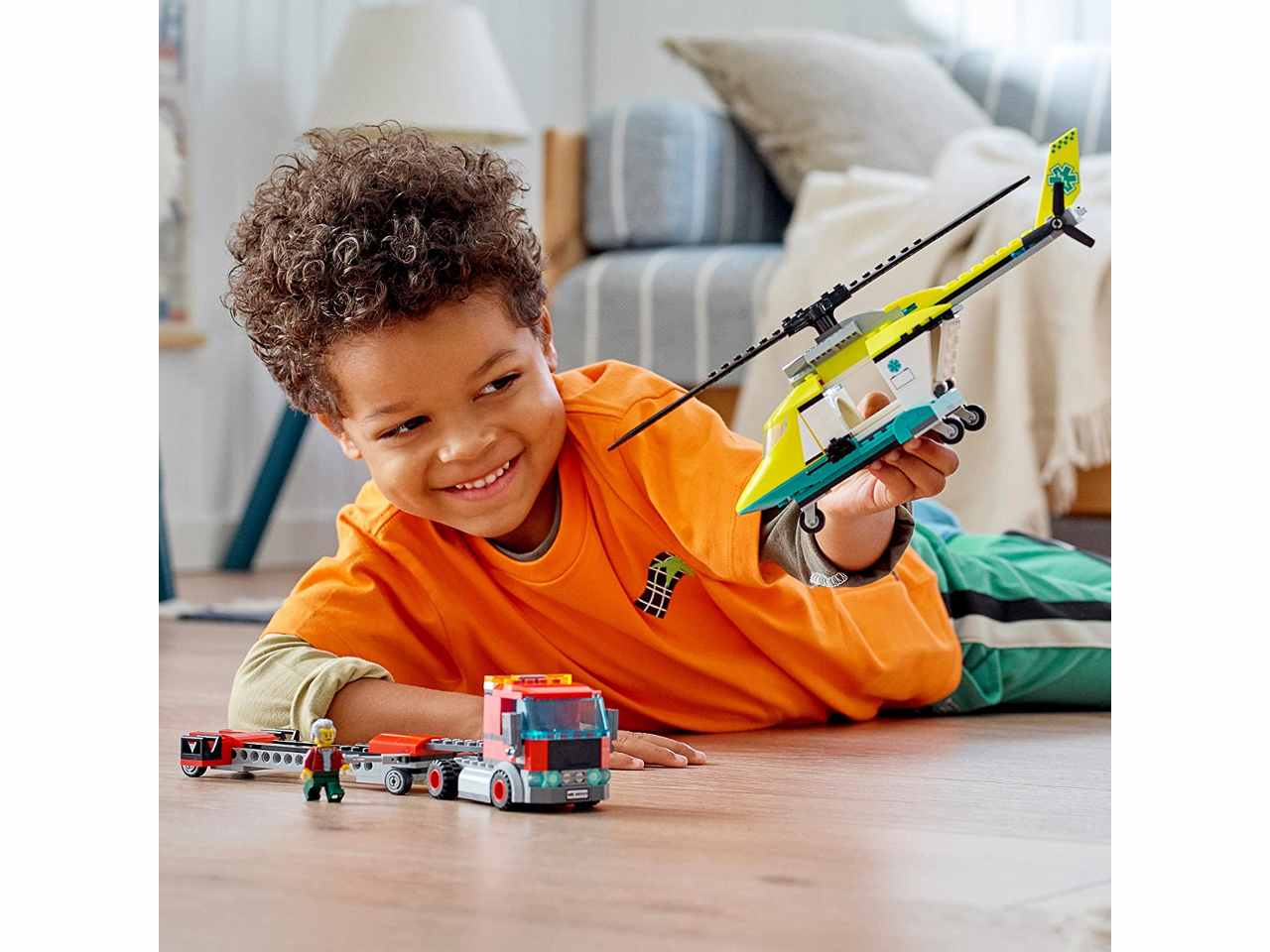 Lego city traspor.di elicotteri 60343