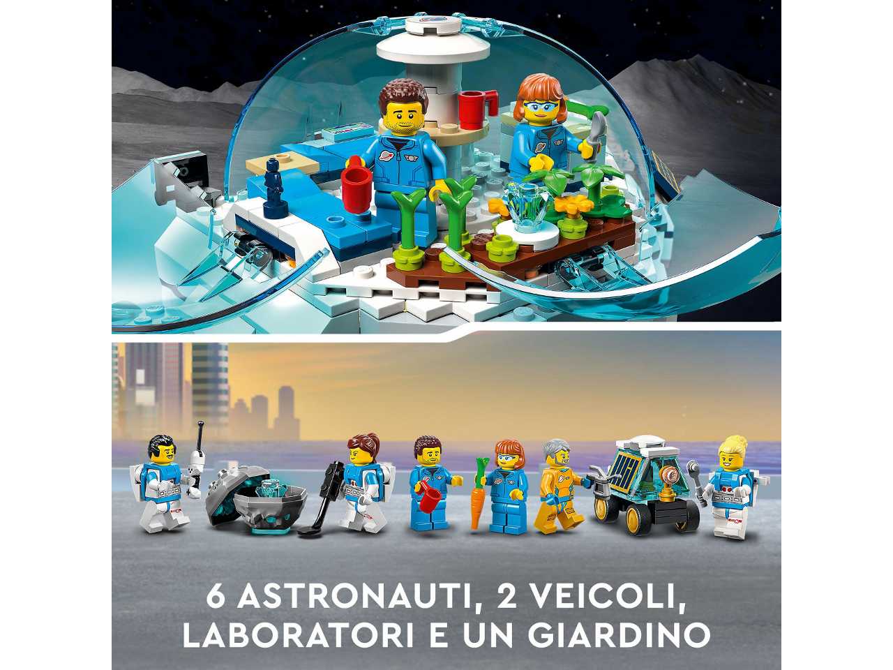Lego base di ricerca lunare.