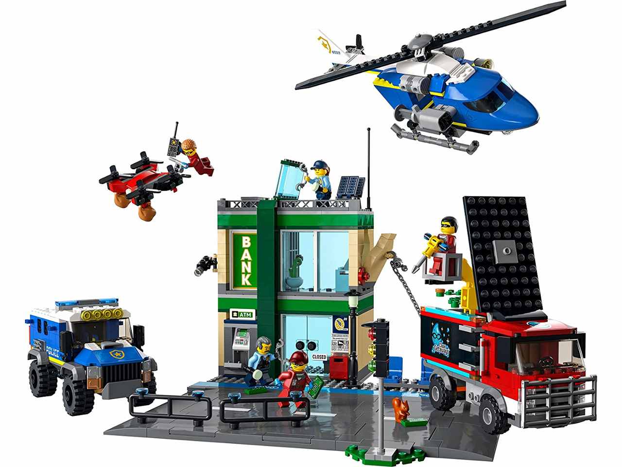 Lego city inseg.della polizia alla banc$