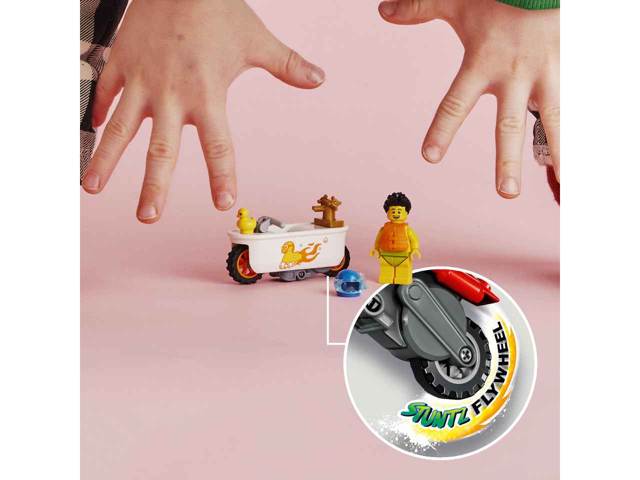 Lego city stunt bike vasca da bagno 60333