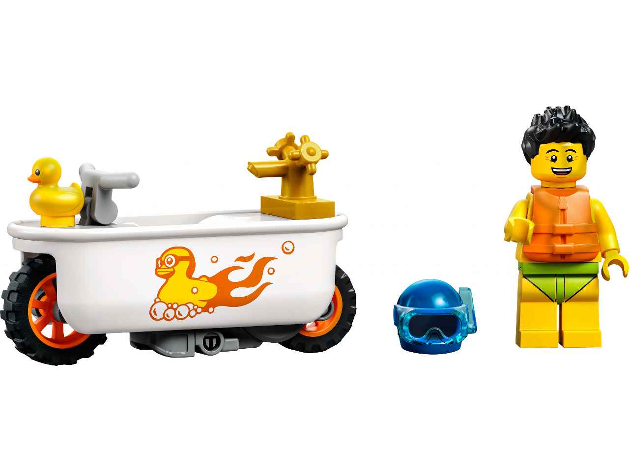 Lego city stunt bike vasca da bagno 60333
