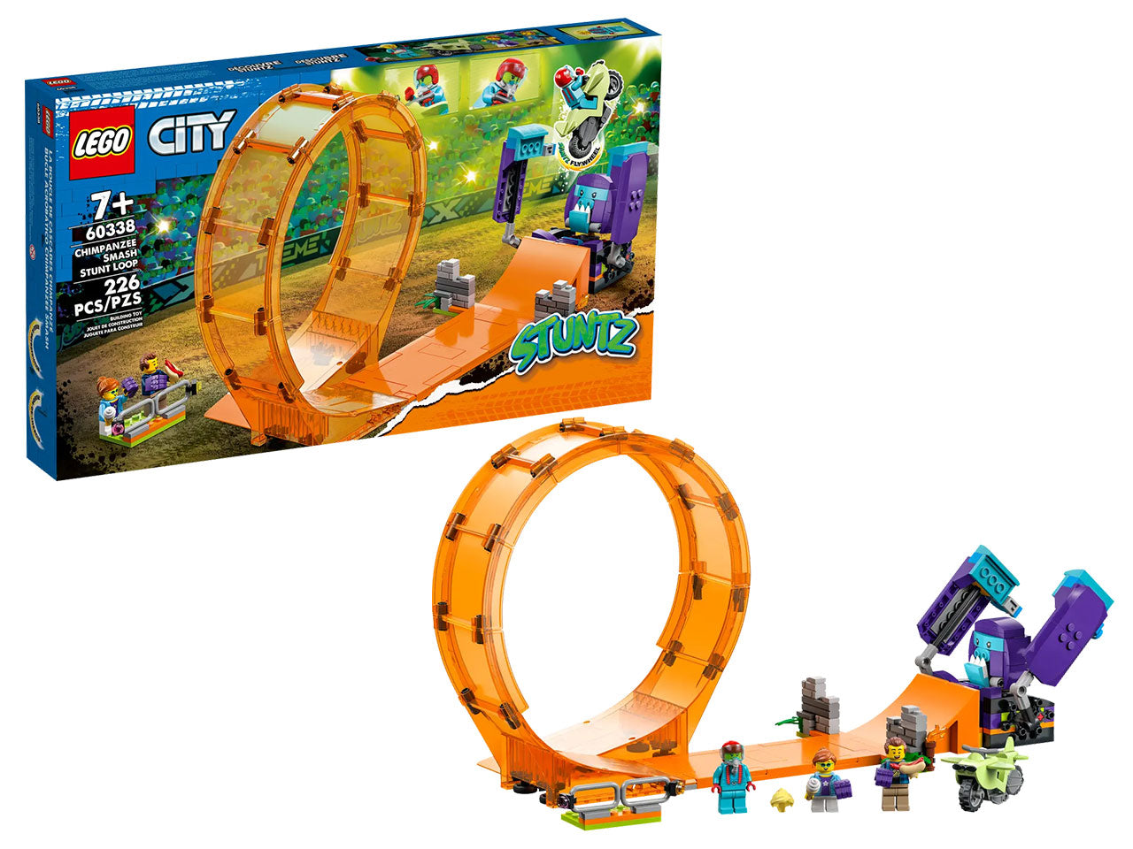 Lego city giro della morte scimp.60338