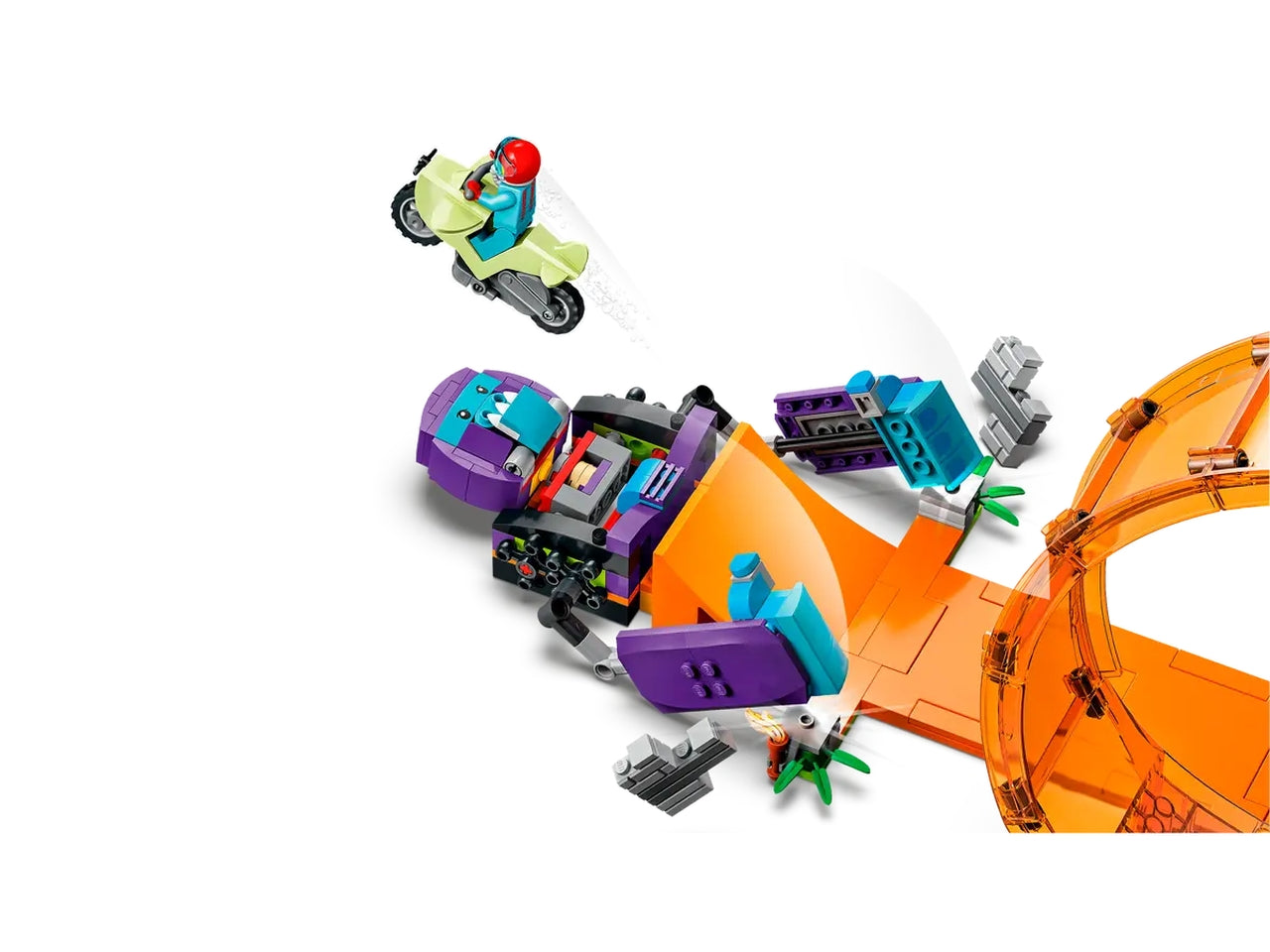 Lego city giro della morte scimp.60338