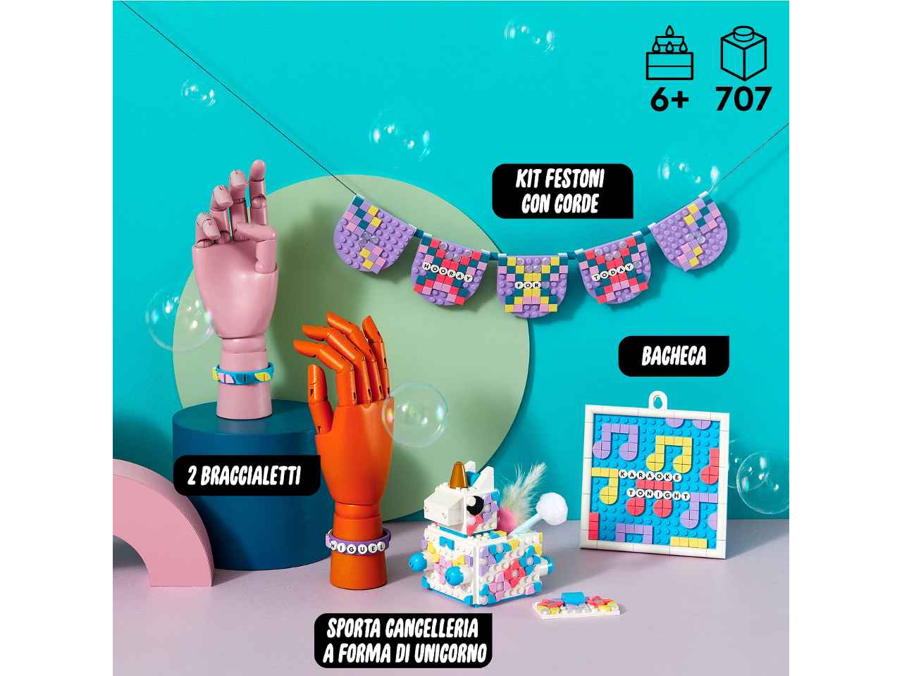 Lego dots family pack creativo unicorno 41962