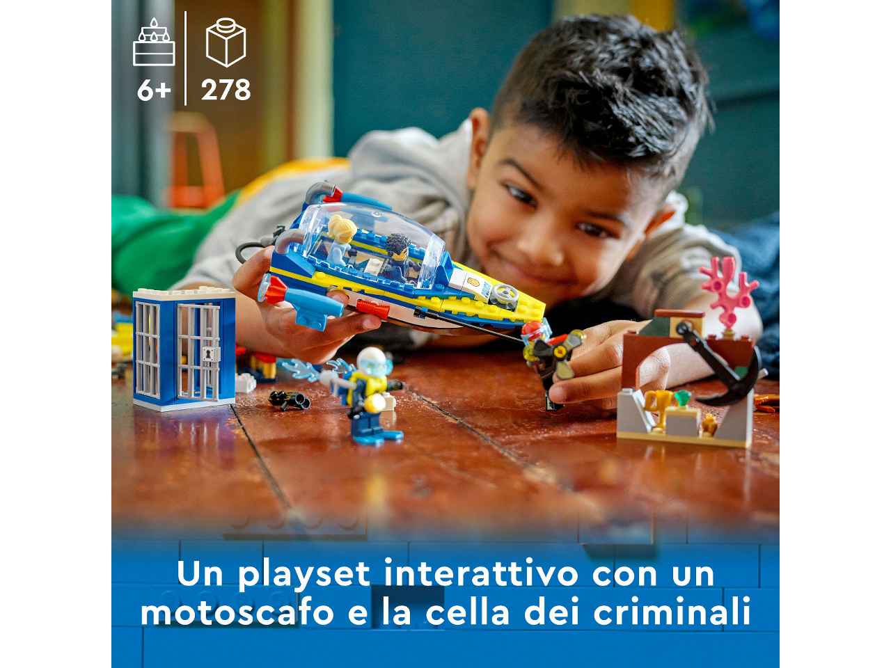 Lego city missioni della polizia marit.60355