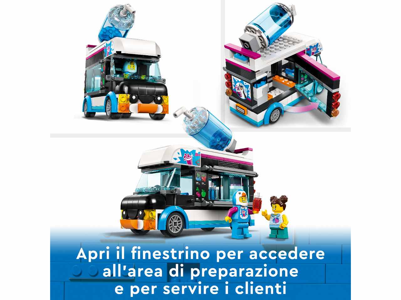 Lego City Il Furgoncino delle Granite del Pinguino 60384