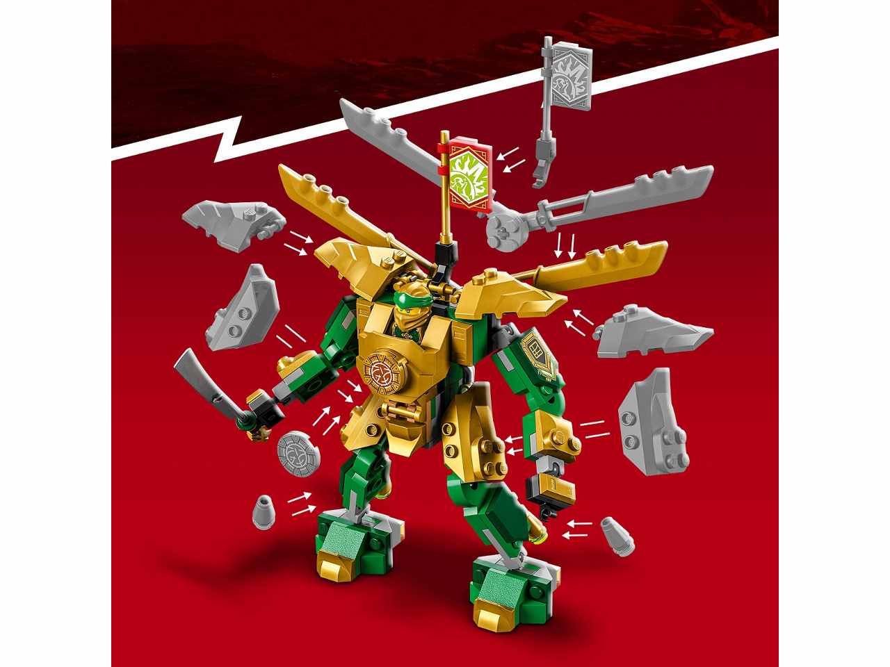 Lego ninjago mech da battaglia di lloyd evolution