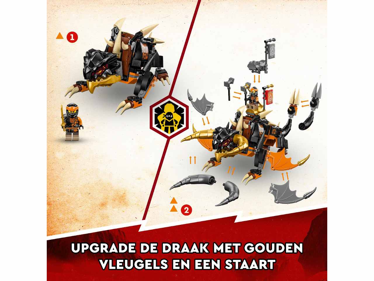 Lego ninjago drago di terra di cole evolution