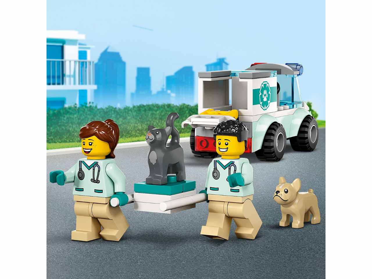 Lego city great vehicles furgoncino di soccorso del veterinario