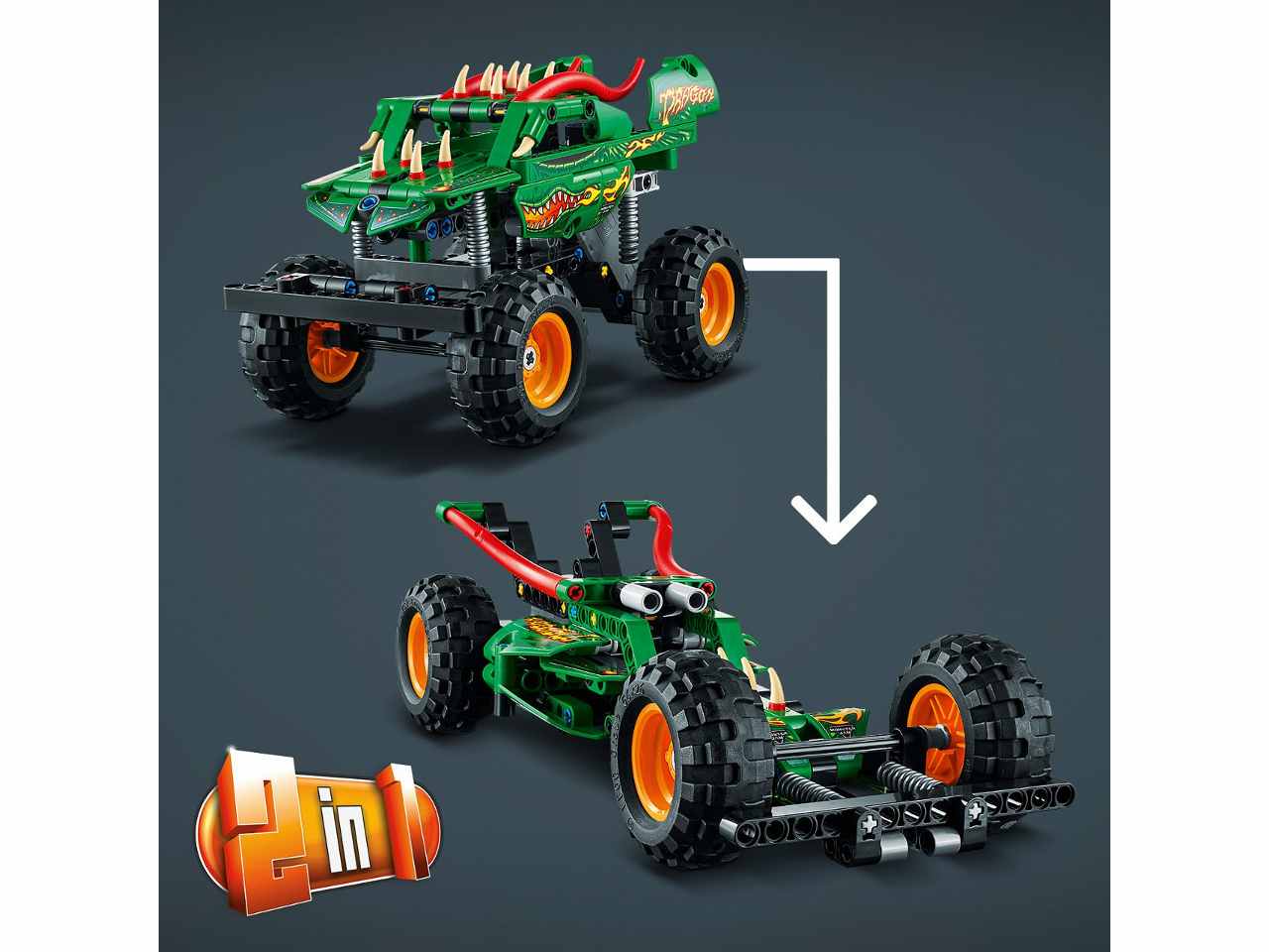 Lego Technic Monster Jam Dragon 42149