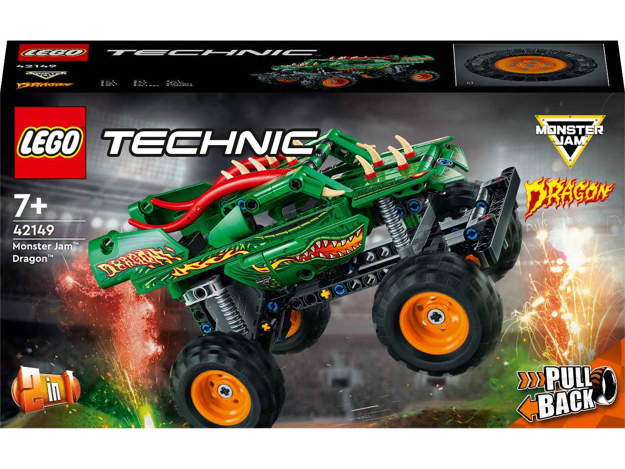 Lego Technic Monster Jam Dragon 42149