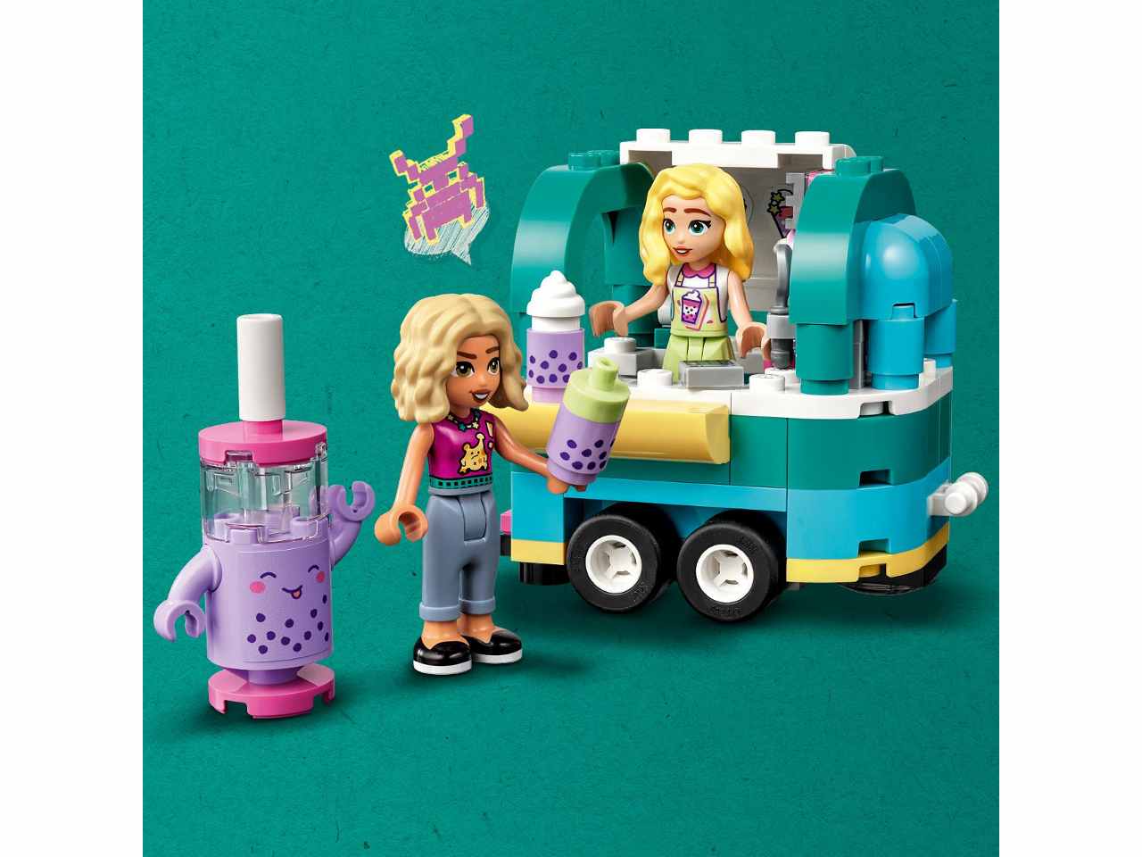 Lego friends negozio mobile di bubble tea