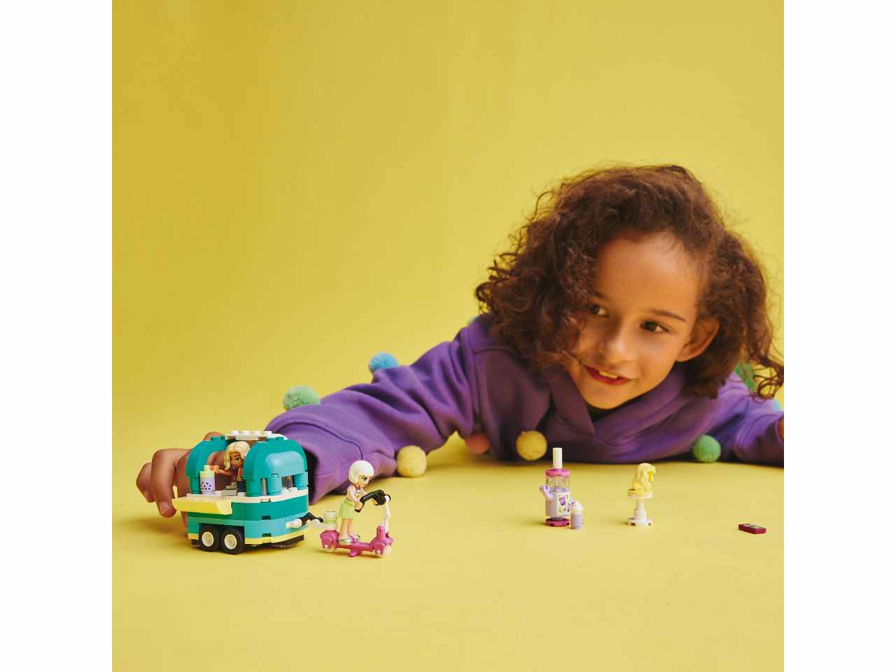 Lego friends negozio mobile di bubble tea