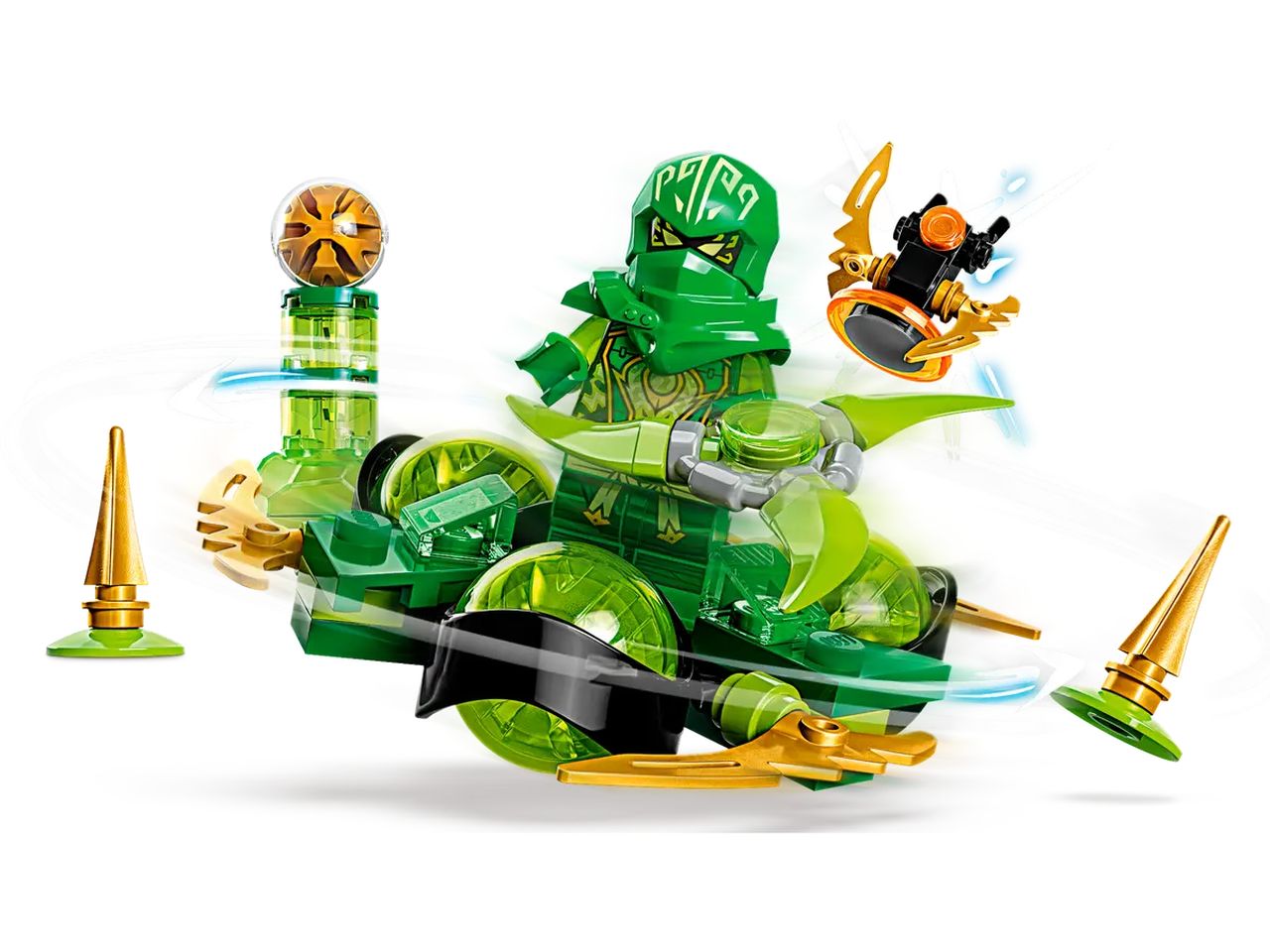 Lego ninjago spin power dragon di lloyd