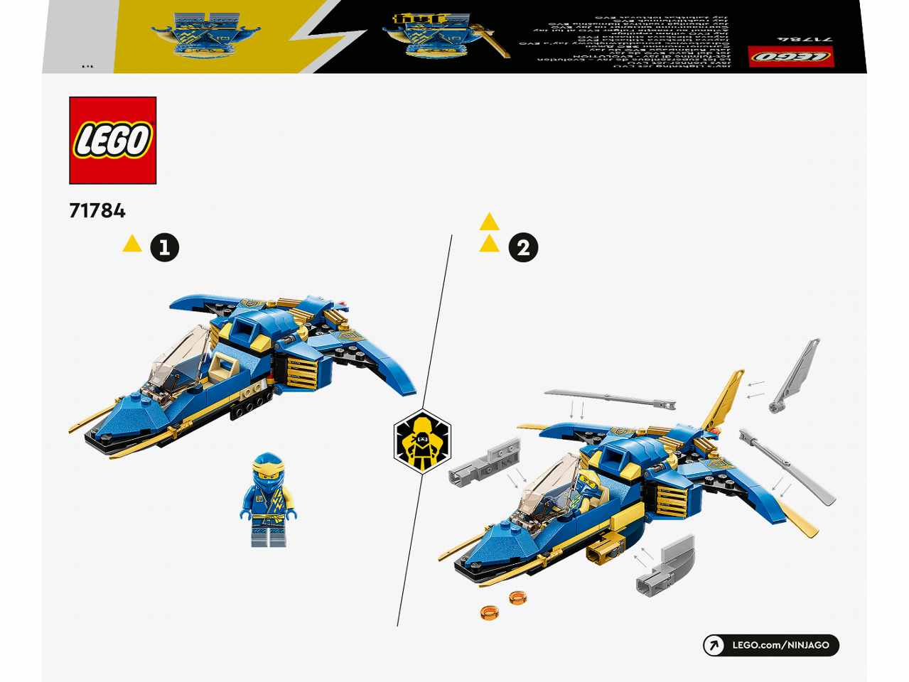 Lego Ninjago Jet-Fulmine di Jay 71784