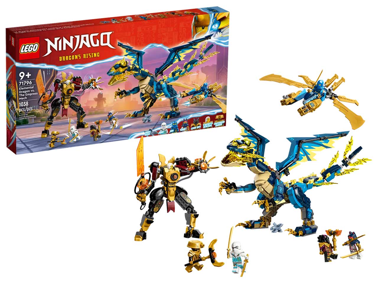 Lego Ninjago Dragone Elementare vs. Mech dellImperatrice 71796
