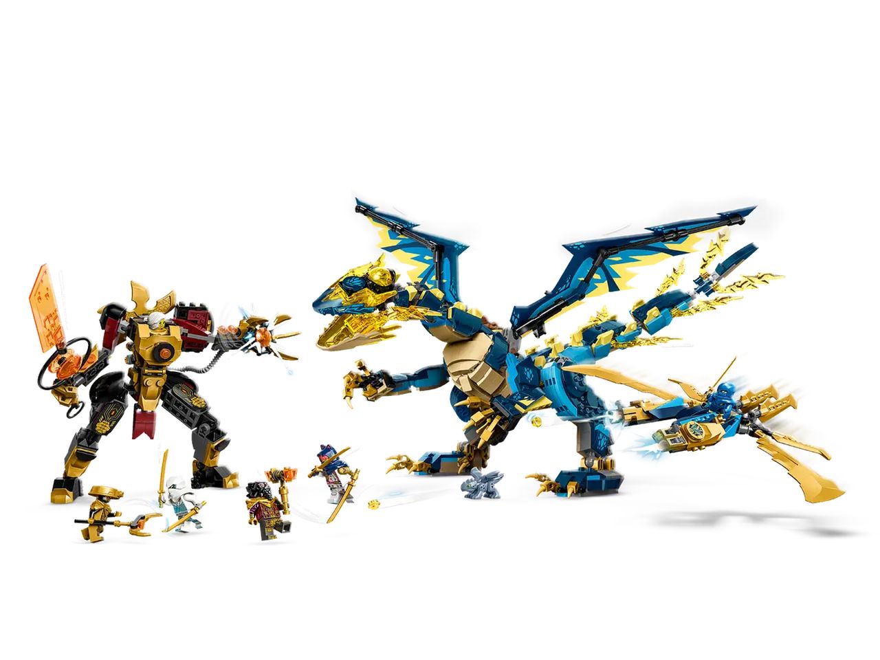 Lego Ninjago Dragone Elementare vs. Mech dellImperatrice 71796