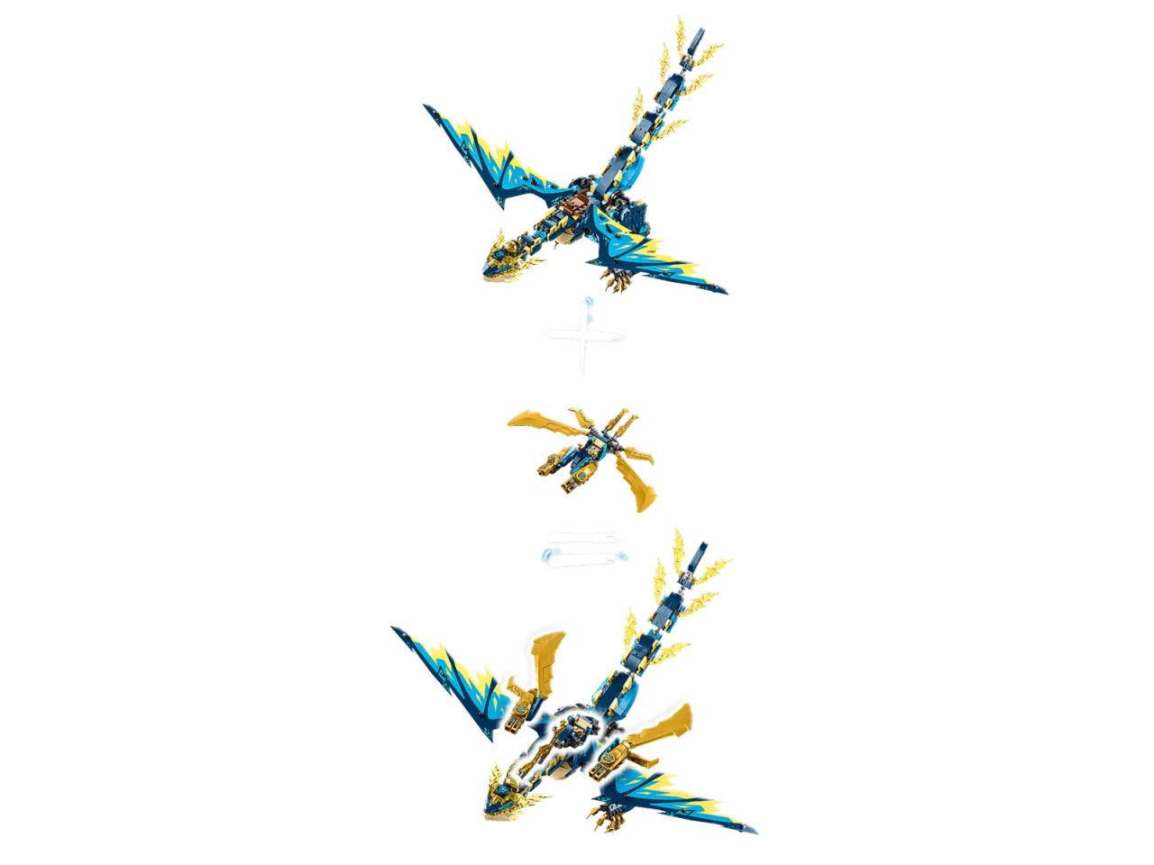 Lego Ninjago Dragone Elementare vs. Mech dellImperatrice 71796
